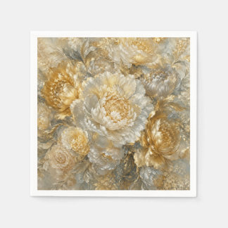 Golden Ivory Garden Napkin