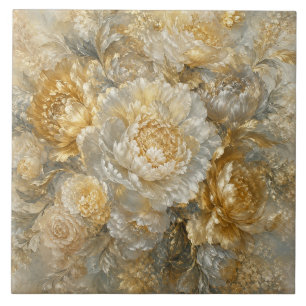 Golden Ivory Garden Tile