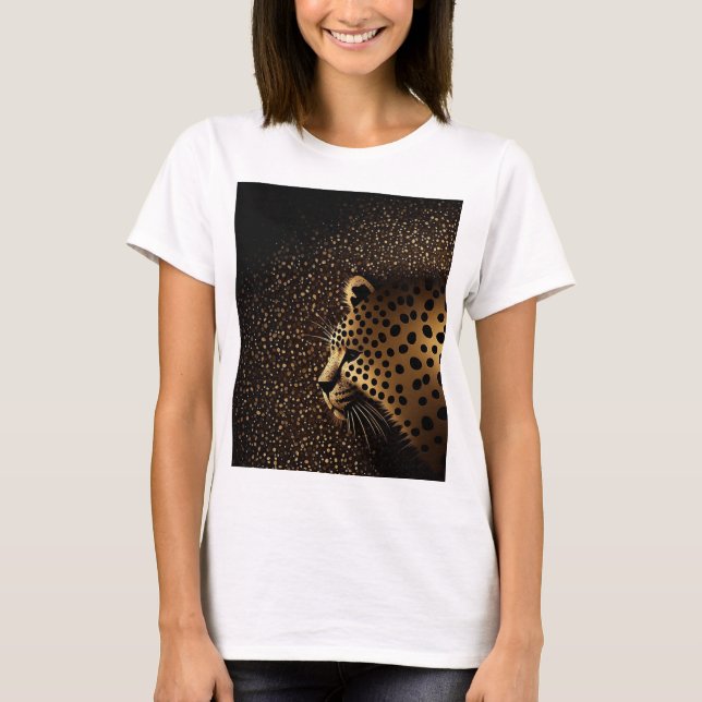 Golden Jaguar Pattern            T-Shirt (Front)