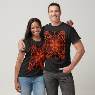 Golden Jasmine Bohemian Floral Graphic T-Shirt