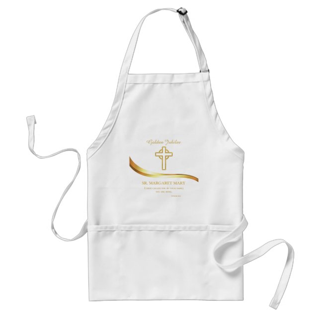 Golden Jubilee, 50 Year Anniversary Nun Standard Apron (Front)