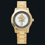 Golden Jubilee Religious Clergy Priest Anniversary Watch<br><div class="desc">ANY number of years as an Ordained Pastor, Priest Minister Deacon etc. Ordination Anniversary personalized commemorative keepsake Gift with text template fields for you to add name, date and other text as desired. Add a personal message, greeting, Bible verse, scripture, proverb. Suitable for any milestone 1st 5th 10th 15th 20th...</div>