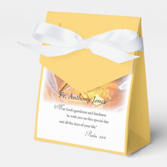 Golden Jubilee Religious Life, Cross Candle Favor Box (Front Side)