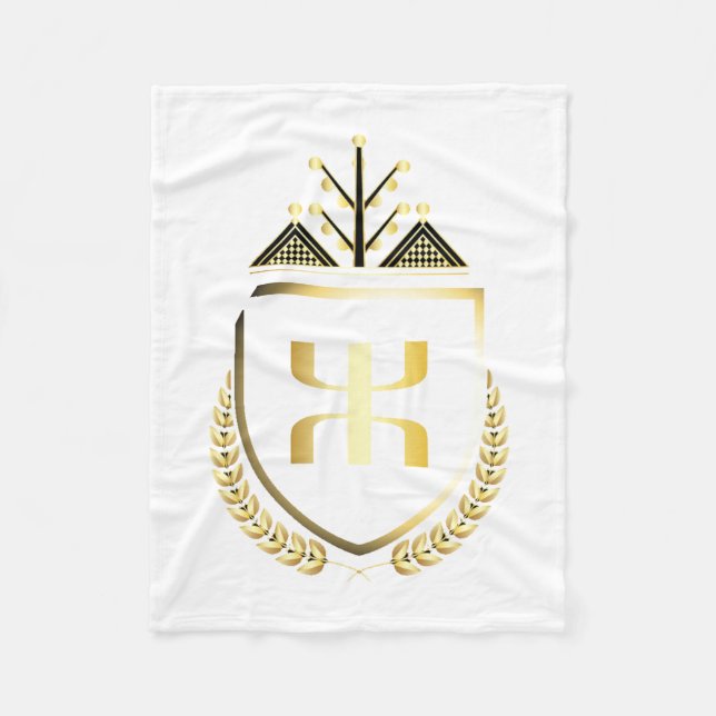 Golden Kabyle Fleece Blanket (Front)