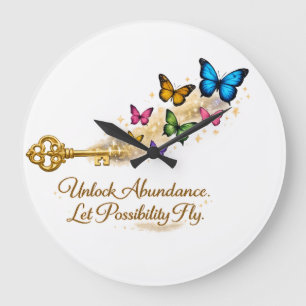 Golden Key Wall Clock – Unlock New Possibilities