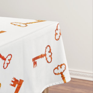 Golden Keys Table Cloth