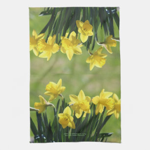 Golden King Alfred Daffodils kitchen- Kitchen Towel