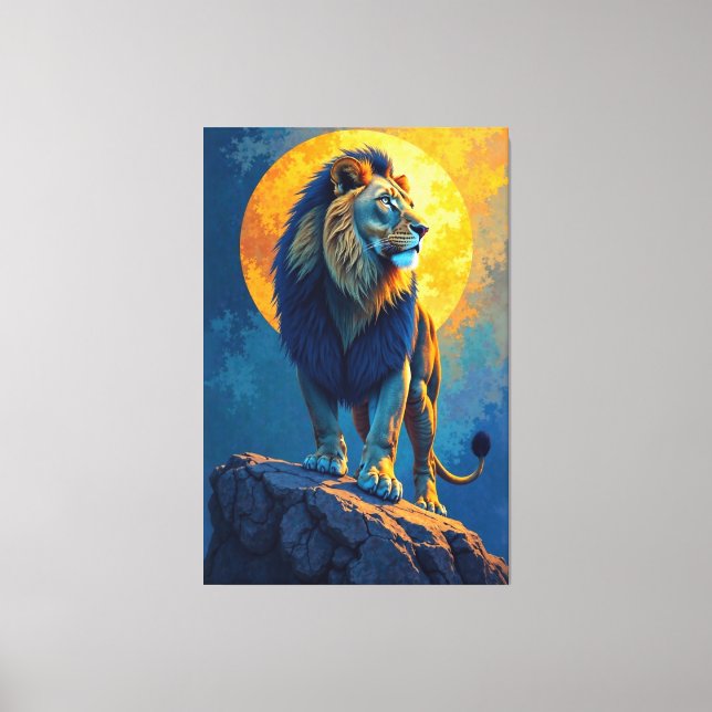 Golden King Canvas Print (Front)