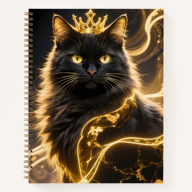 Golden King Cat Two Notebook (Front)