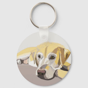 Golden Labrador Keychain