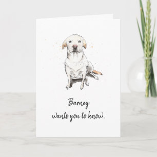 Golden Labrador retriever customized Mother’s day Card