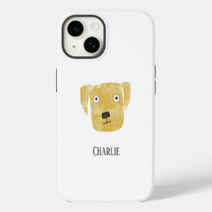 Golden Labrador Retriever Dog Personalized iPhone 14 Case