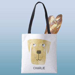Golden Labrador Retriever Dog Personalized Tote Bag