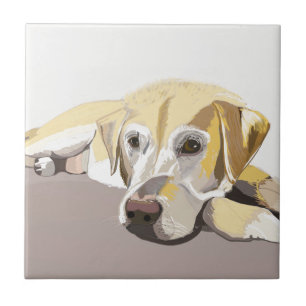 Golden Labrador Tile