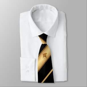 Golden Lamassu Neck Tie