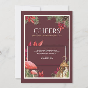Golden Lantern Holiday Party Invitation