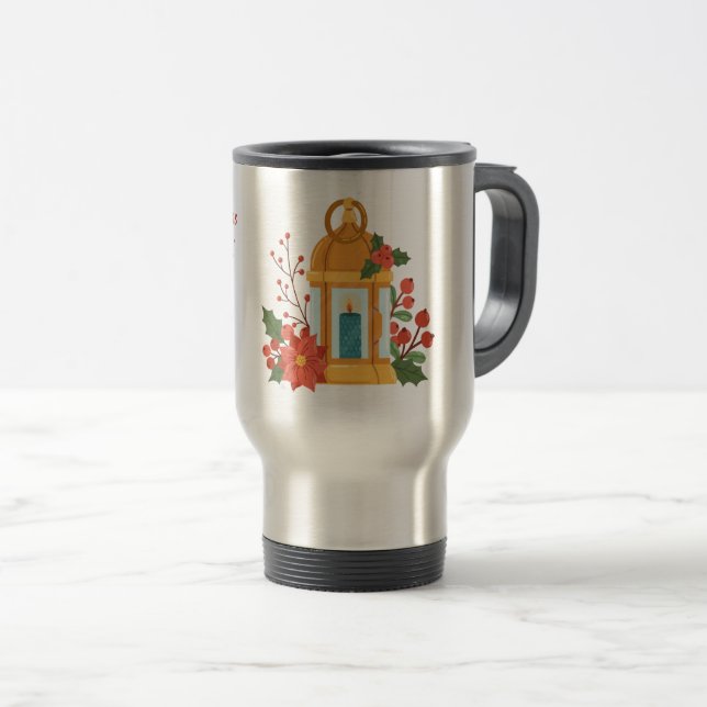 Golden Lantern Mug | Inspirational Quote Mug (Front Right)