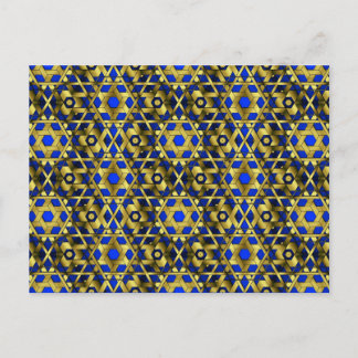 Golden Lattice 6-6 Sm Any Colour Postcard