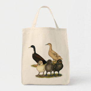 Golden Layer Duck Family Tote Bag