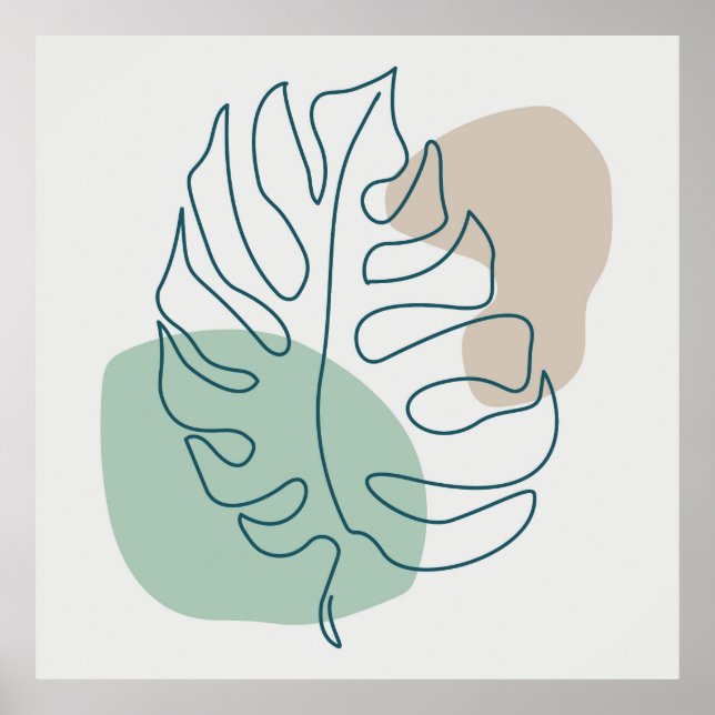 Golden leaf design poster (Front)