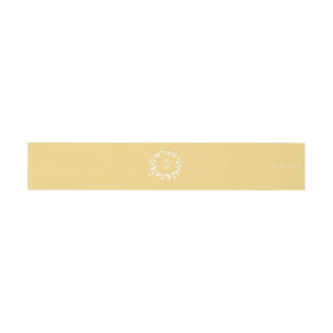 Golden Leaf Invitation Belly Band