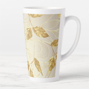 Golden Leaf Large  Latte Mug