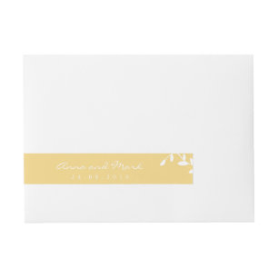 Golden Leaf Long Label