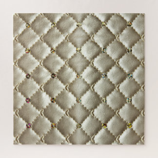 Golden Leather: Luxurious Background Texture Jigsaw Puzzle