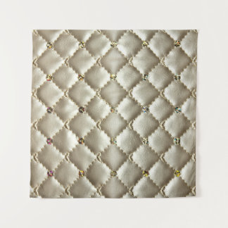 Golden Leather: Luxurious Background Texture Tapestry