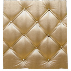 Golden Leather Upholstery Closeup