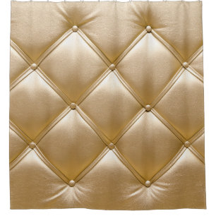 Golden Leather Upholstery Closeup