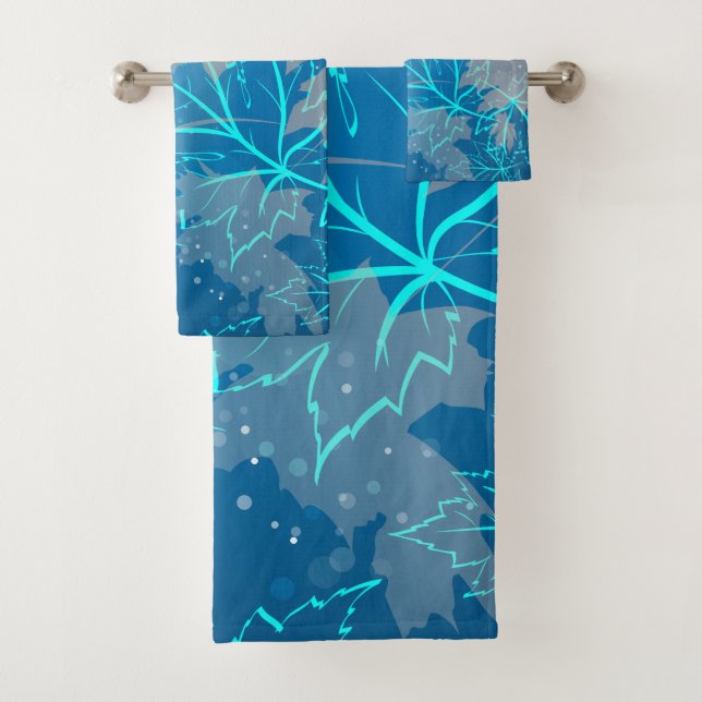 Golden Leaves 2 Bath Towel Set (Insitu)