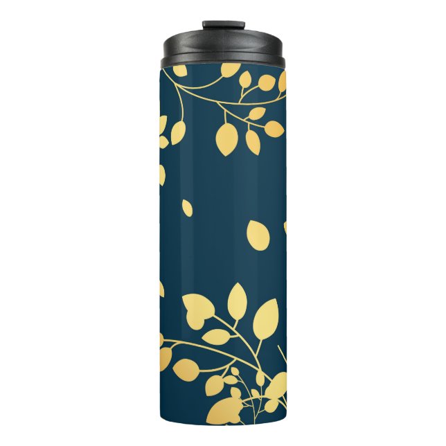 Golden Leaves 8 Thermal Tumbler (Front)