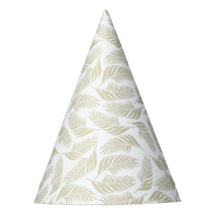 Golden leaves. Botany. Party Hat