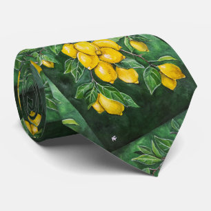 Golden Lemons on a Winter's Day by Alfred Fox Tie