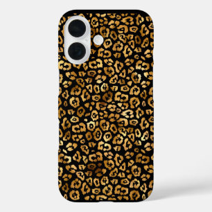 Golden Leopard Pattern Classy and Elegant  iPhone 16 Case