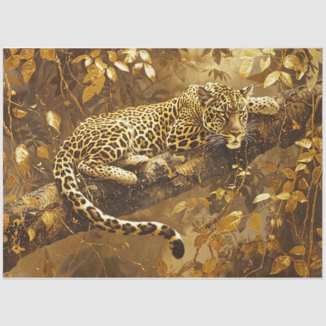 Golden Leopard Tissue Paper (Front)