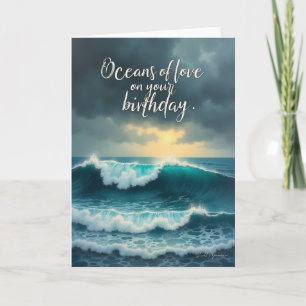 Golden Light Birthday Card