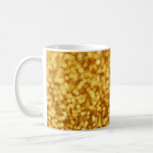 Golden Light Bokeh Abstract Background Coffee Mug