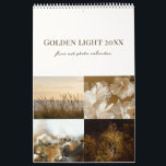 Golden Light calendar 2026 (medium)<br><div class="desc">Wrap yourself in the gentle, encouraging warmth of Golden Light 2026, a fine art photo calendar designed to bring subtle beauty and a sense of calm to your daily life. Stunning, aesthetic palette of deep brown, luminous golden yellow, and creamy beige. I created this calendar as an art that feels...</div>