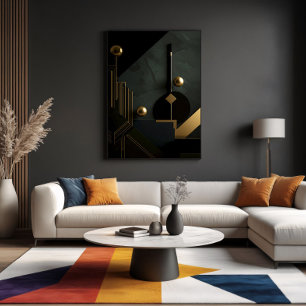 Golden-Light Minimalist Haven Canvas Print