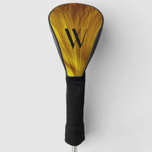 Golden Light Monogram Golf Head Cover