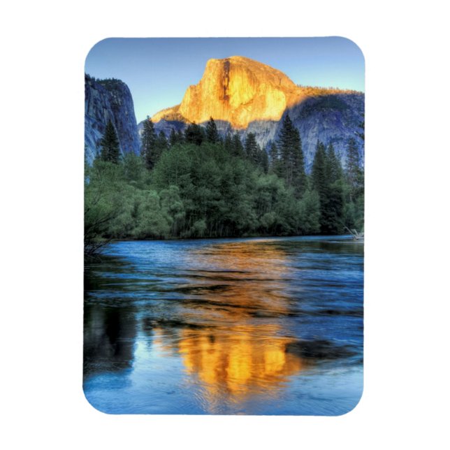 Golden Light on Half Dome Magnet (Vertical)