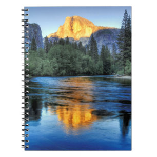 Golden Light on Half Dome Notebook