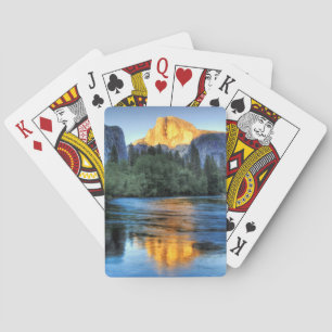 Golden Light on Half Dome Playing Cards