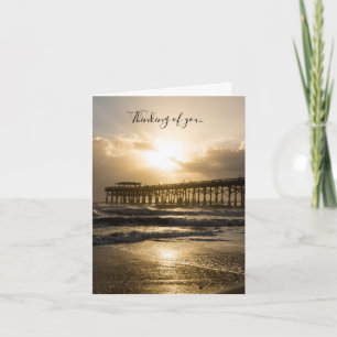 Golden Light Over Cocoa Thinking Of You Card