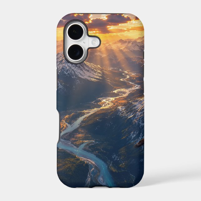 Golden Light Over the Alpine River001 (Back)