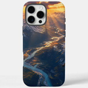 Golden Light Over the Alpine River001 iPhone 16 Pro Max Case