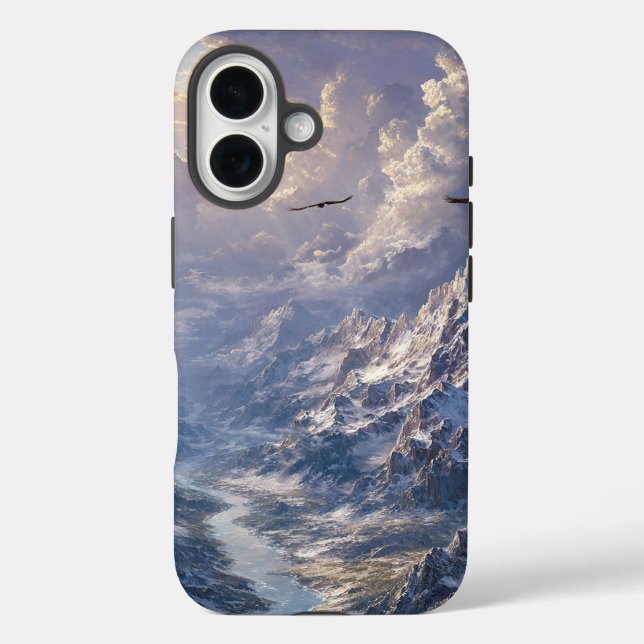 Golden Light Over the Alpine River002 Case-Mate iPhone Case (Back)