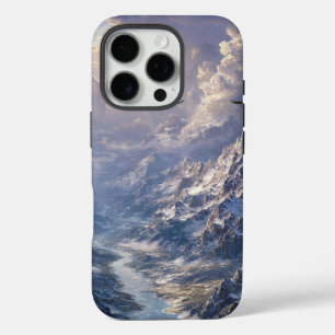 Golden Light Over the Alpine River002 iPhone 16 Pro Case